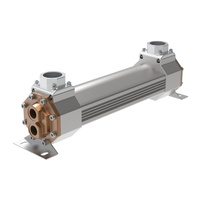 Płaszczowo-rurowy wymiennik ciepła olejowo-wodny HM-Line 05/36, 1 przebieg, ASA Hydraulik, HM-05-36-1