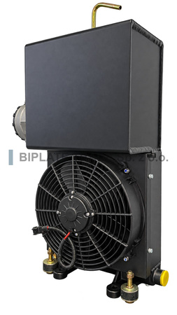 Chłodnica oleju ze zbiornikiem 20 l, wentylator 24 V DC, BIPLATE, BFT104S70D02T20