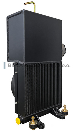 Chłodnica oleju ze zbiornikiem 20 l, wentylator 24 V DC, BIPLATE, BFT104S70D02T20