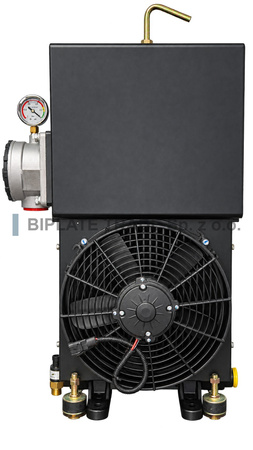 Chłodnica oleju ze zbiornikiem 20 l, wentylator 24 V DC, BIPLATE, BFT104S70D02T20